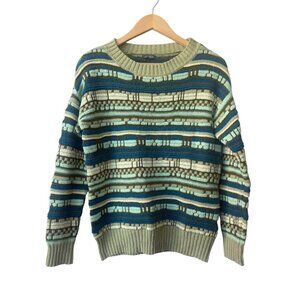 Wild Fable Womens 3D Knit Sweater Size XS Retro Y2K‎ 90s Crewneck Tundra